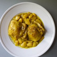 Curry Chicken Thighs with Butter Beans